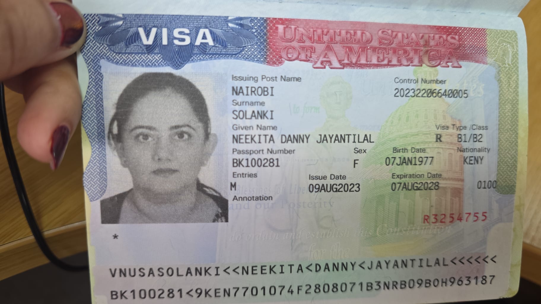 Approved Visa